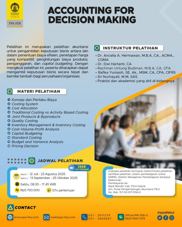 Accounting Decision Making (Sabtu)